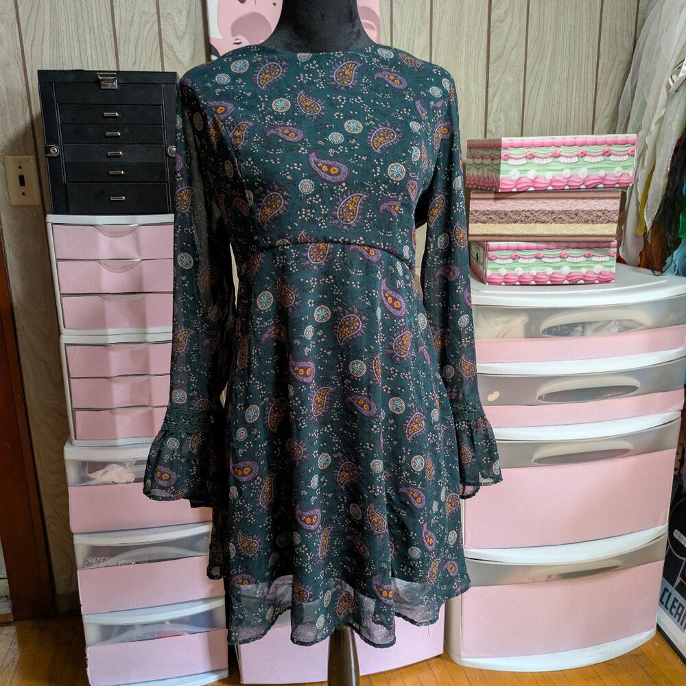 Pretty Paisley Boho Dress--Plus